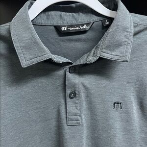 Travis Mathew Charcoal Polo Shirt!! EUC!!